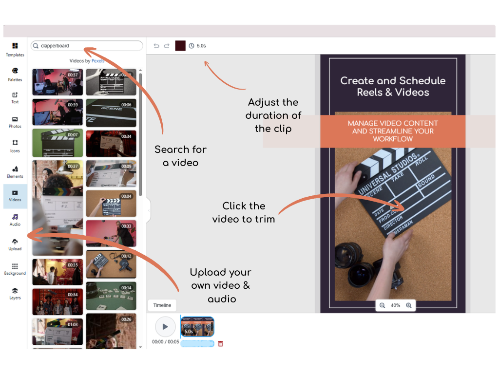 How to use the Editor to create videos with Tufa