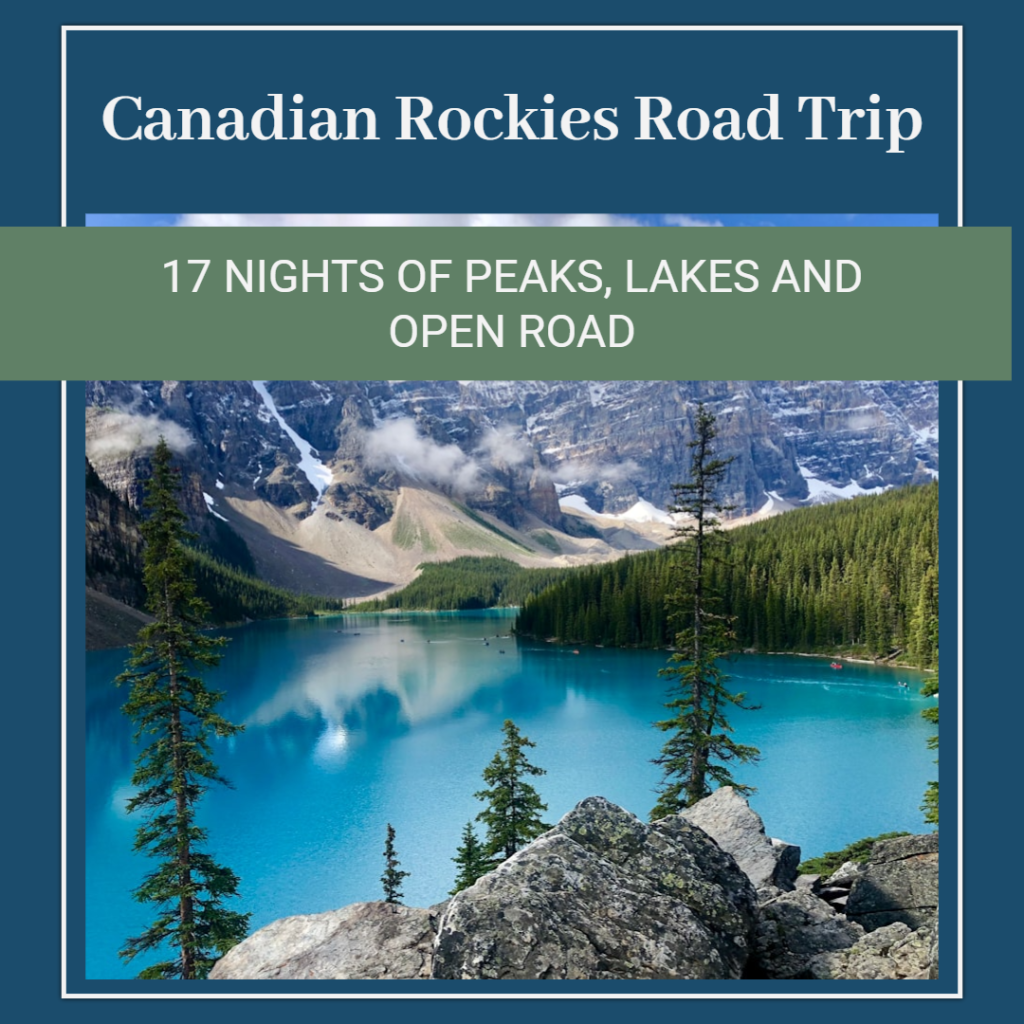 Social media post for traveling Canada & the Rockies
